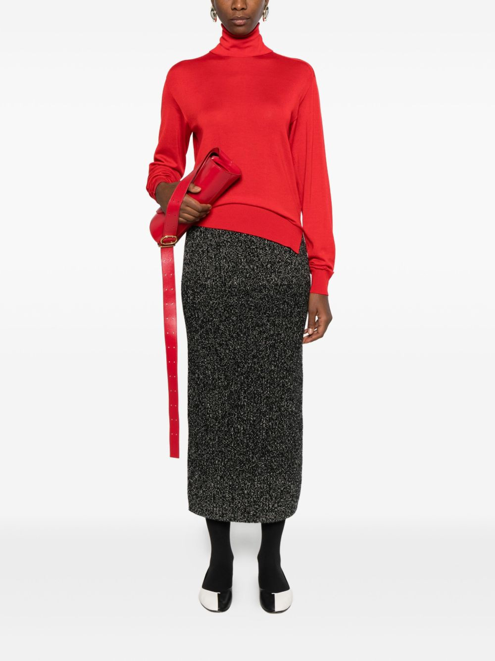 turtleneck knitted sweater - 2
