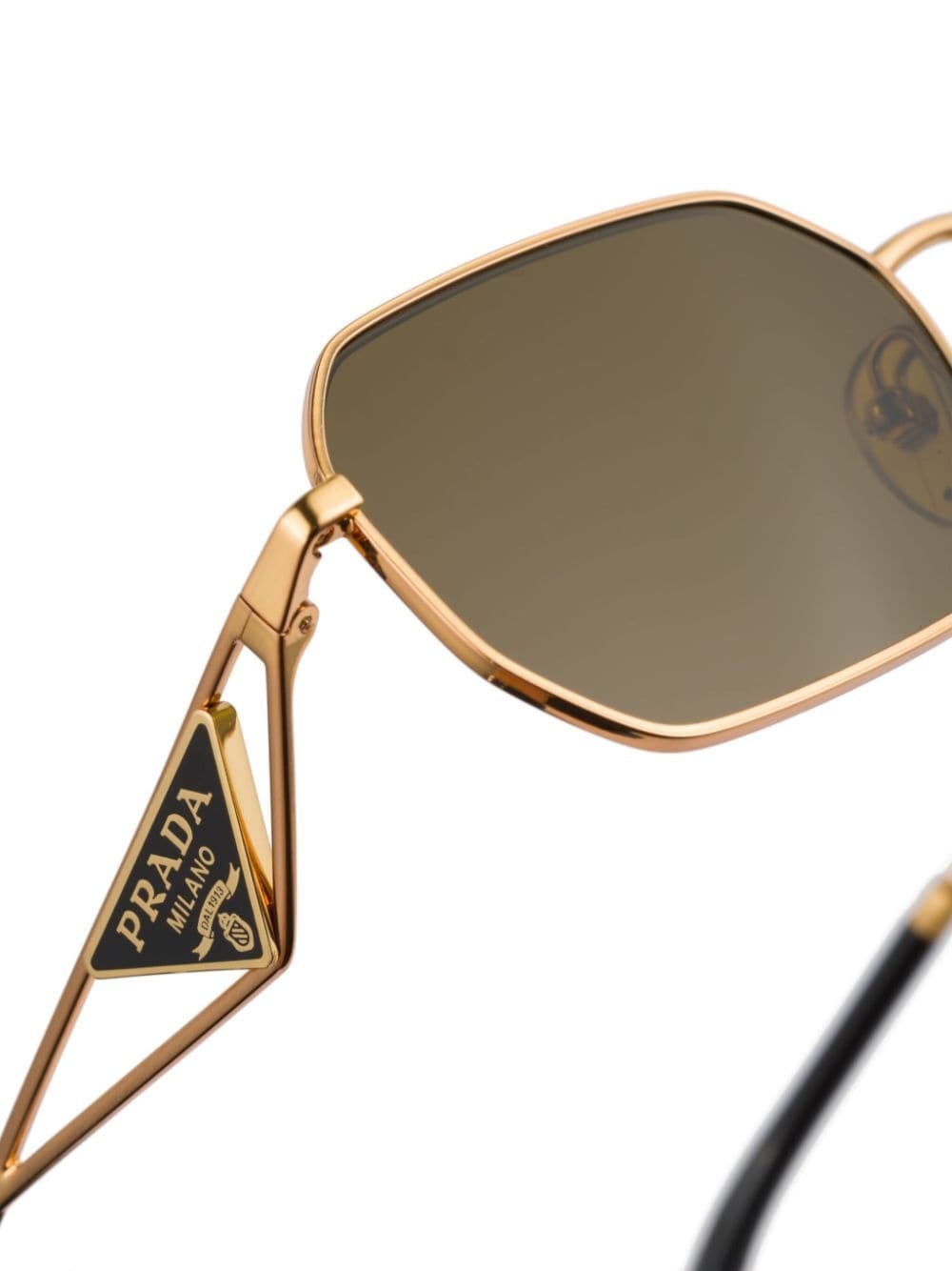 triangle-logo rectangle-frame sunglasses - 4