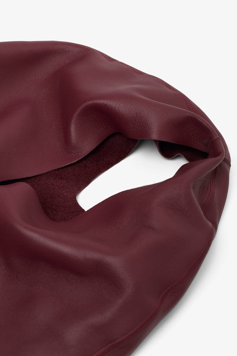 Bindle small burgundy leather bag 4