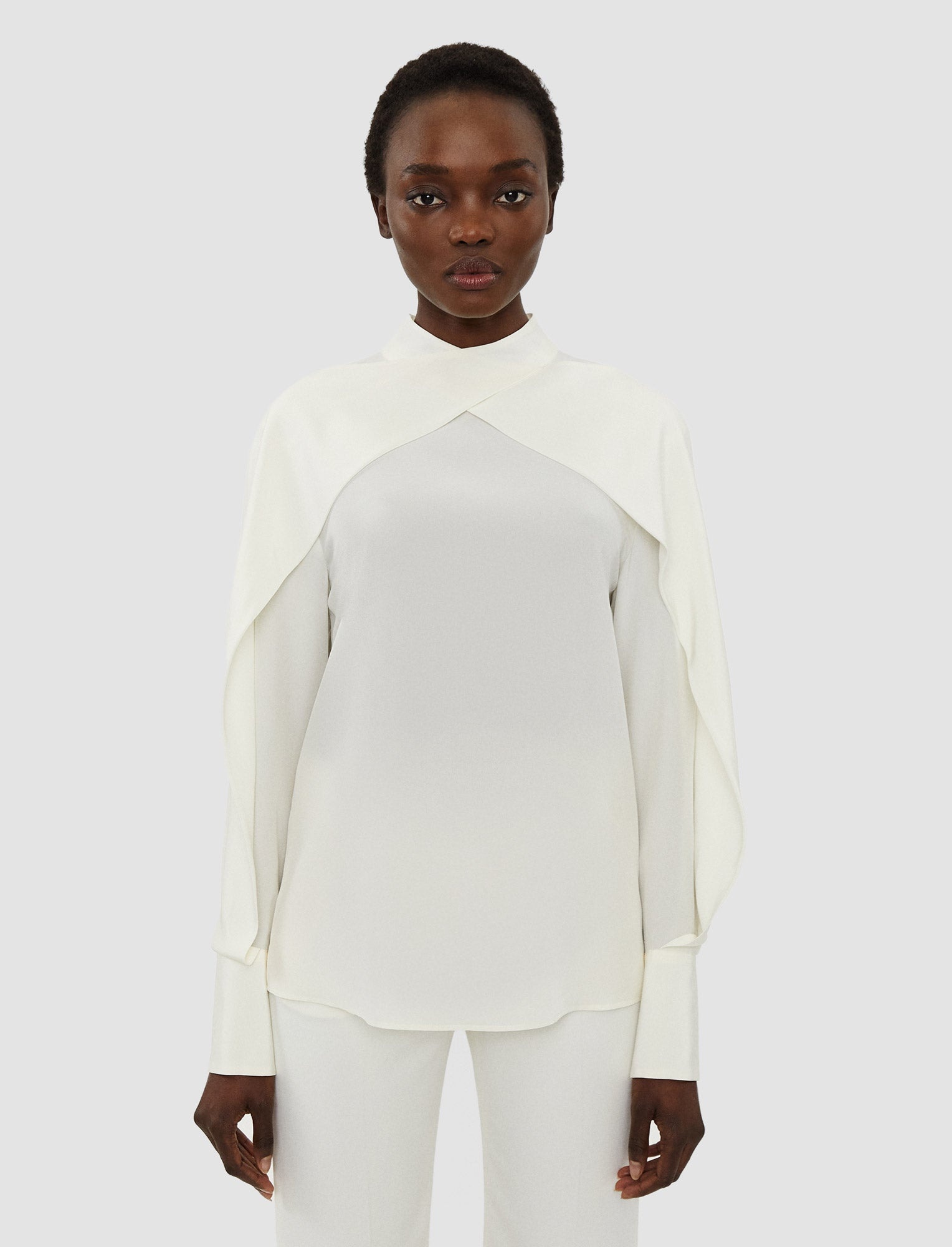 Silk Crepe de Chine Bailie Blouse - 3