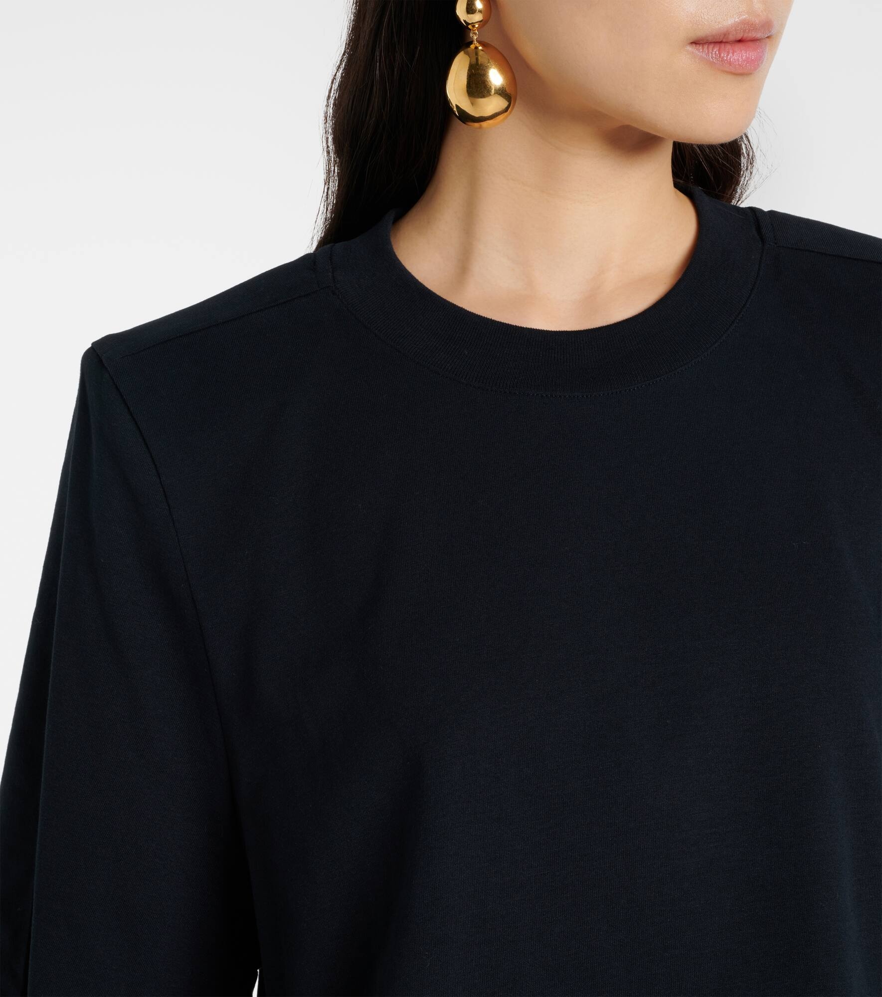 Zaely cropped cotton jersey T-shirt - 5