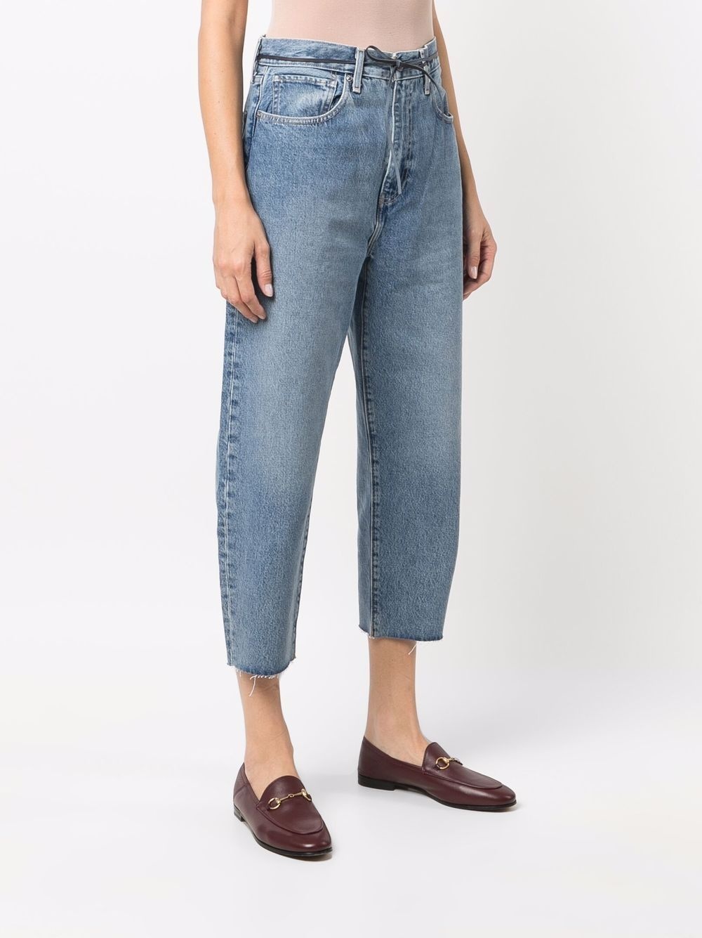 barrel cropped jeans - 4