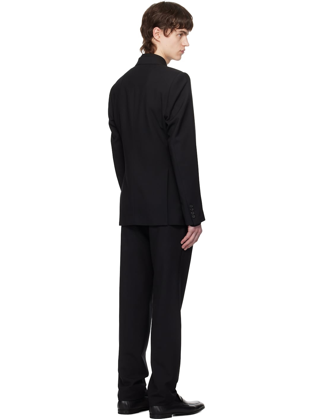 Black Single-Breasted Suit - 3