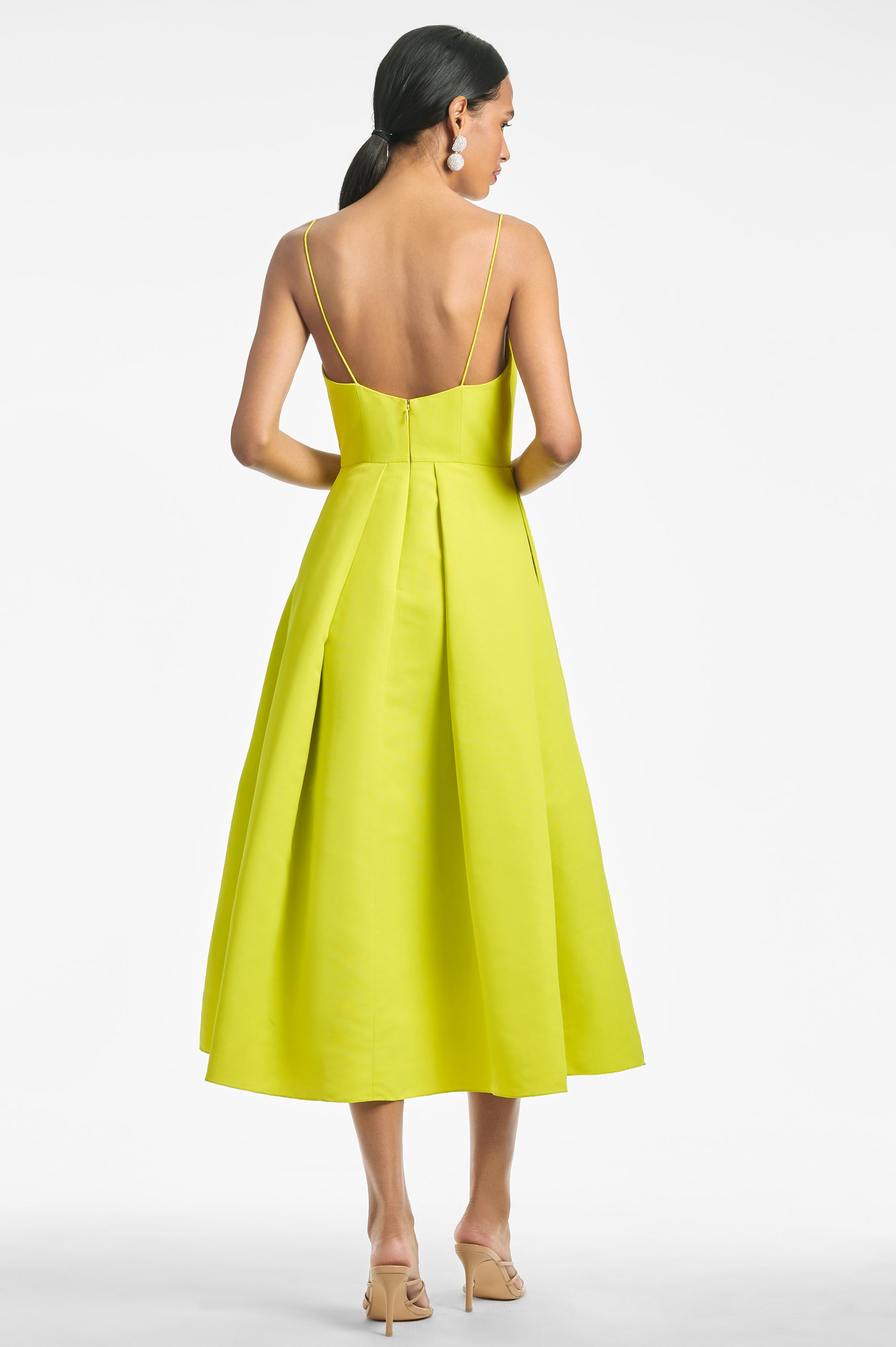 Audra Dress - Chartreuse - 4