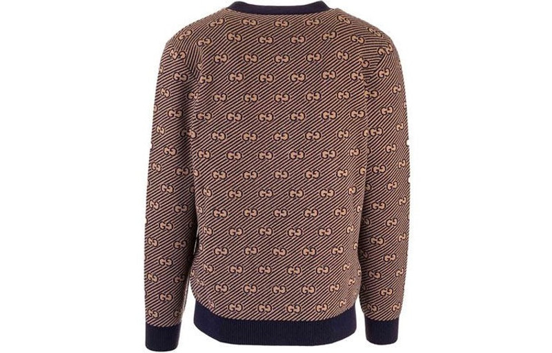 GUCCI Gucci Stripe Wool Knitting Cardigan Brown 630412-XKBFZ-4314 outlook