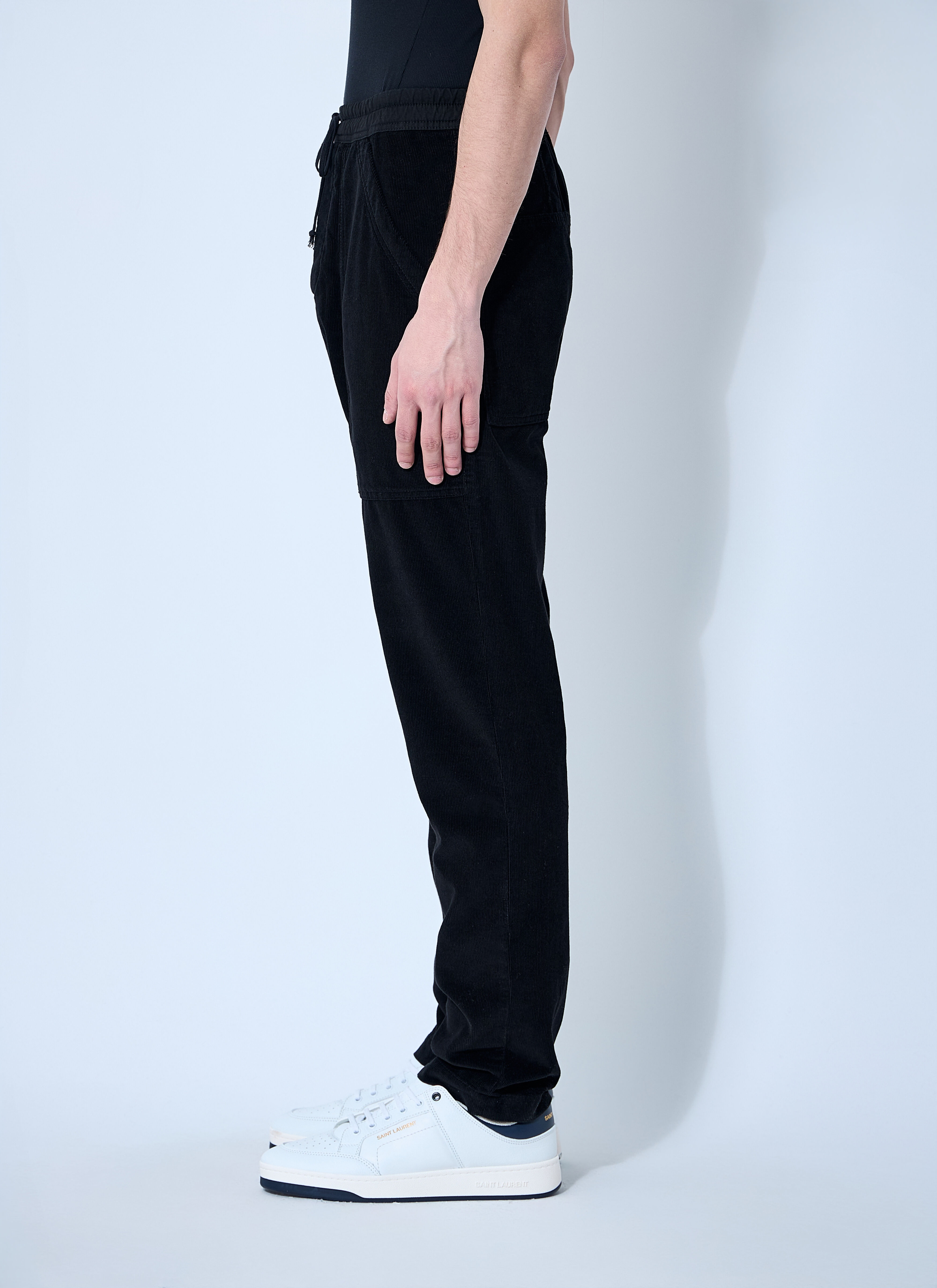Corduroy Drawstring Pants - 3