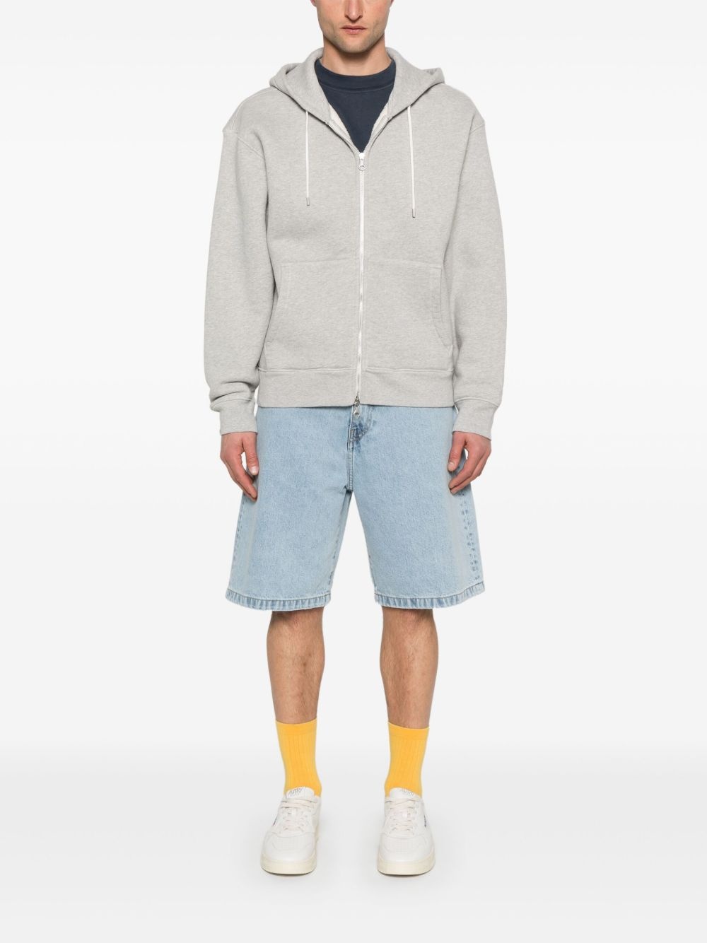logo-detail denim shorts - 2