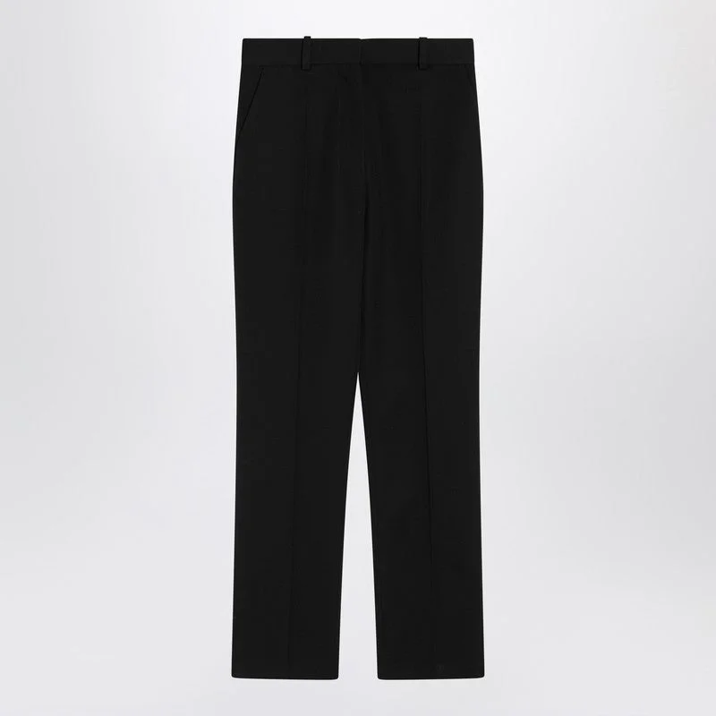 Jacquemus Black Trousers In Cotton Blend Women - 1