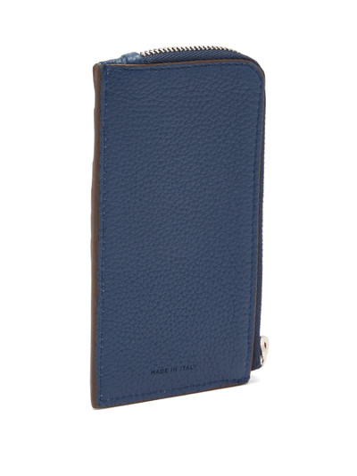 Mark Cross Zipped grained-leather cardholder outlook