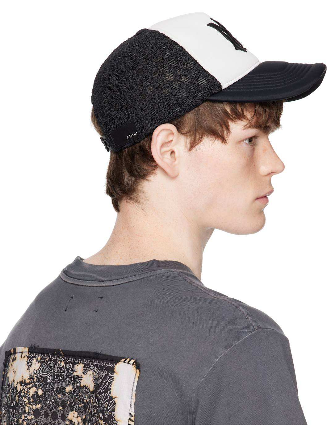Black MA Two Tone Trucker Cap - 3