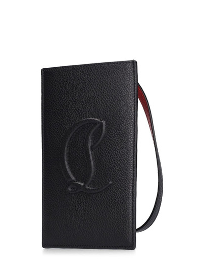 Christian Louboutin By My Side leather phone case w/logo outlook