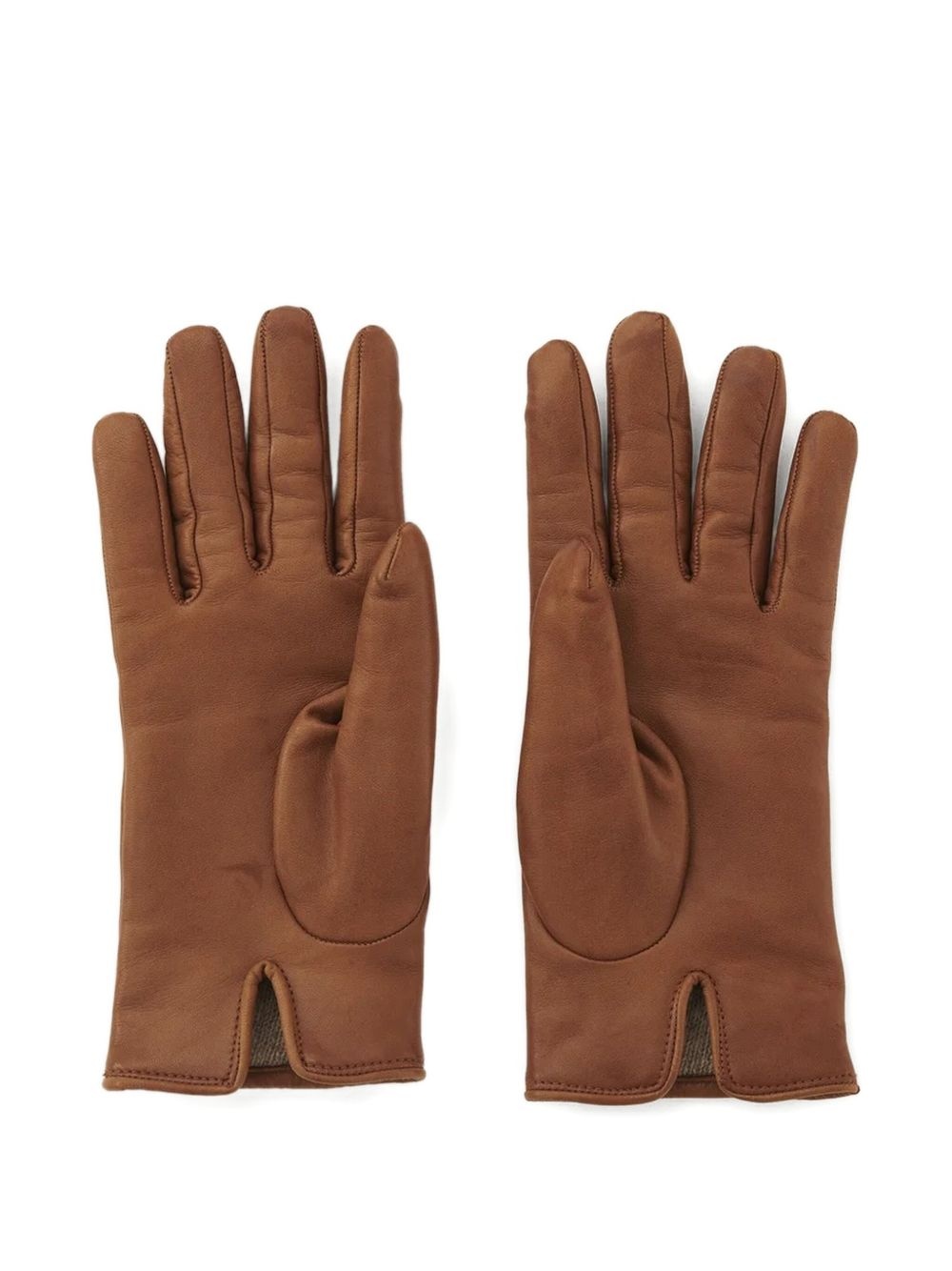 Iconic logo leather gloves - 2
