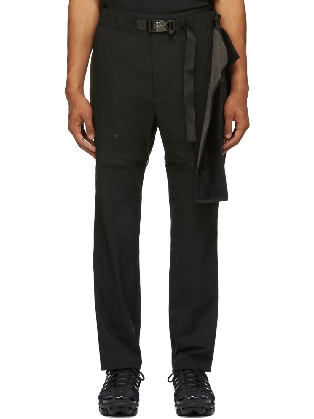 Nike Black MMW Edition Convertible 3-in-1 Lounge Pants | REVERSIBLE