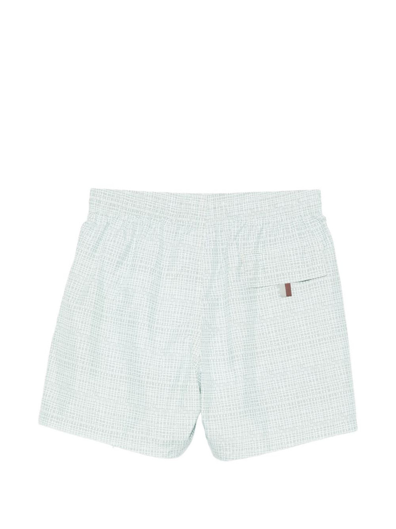Canali patterned swim shorts outlook