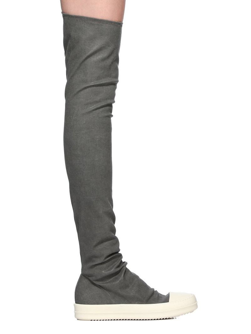 High Socks over-the-knee suede sneakers 1