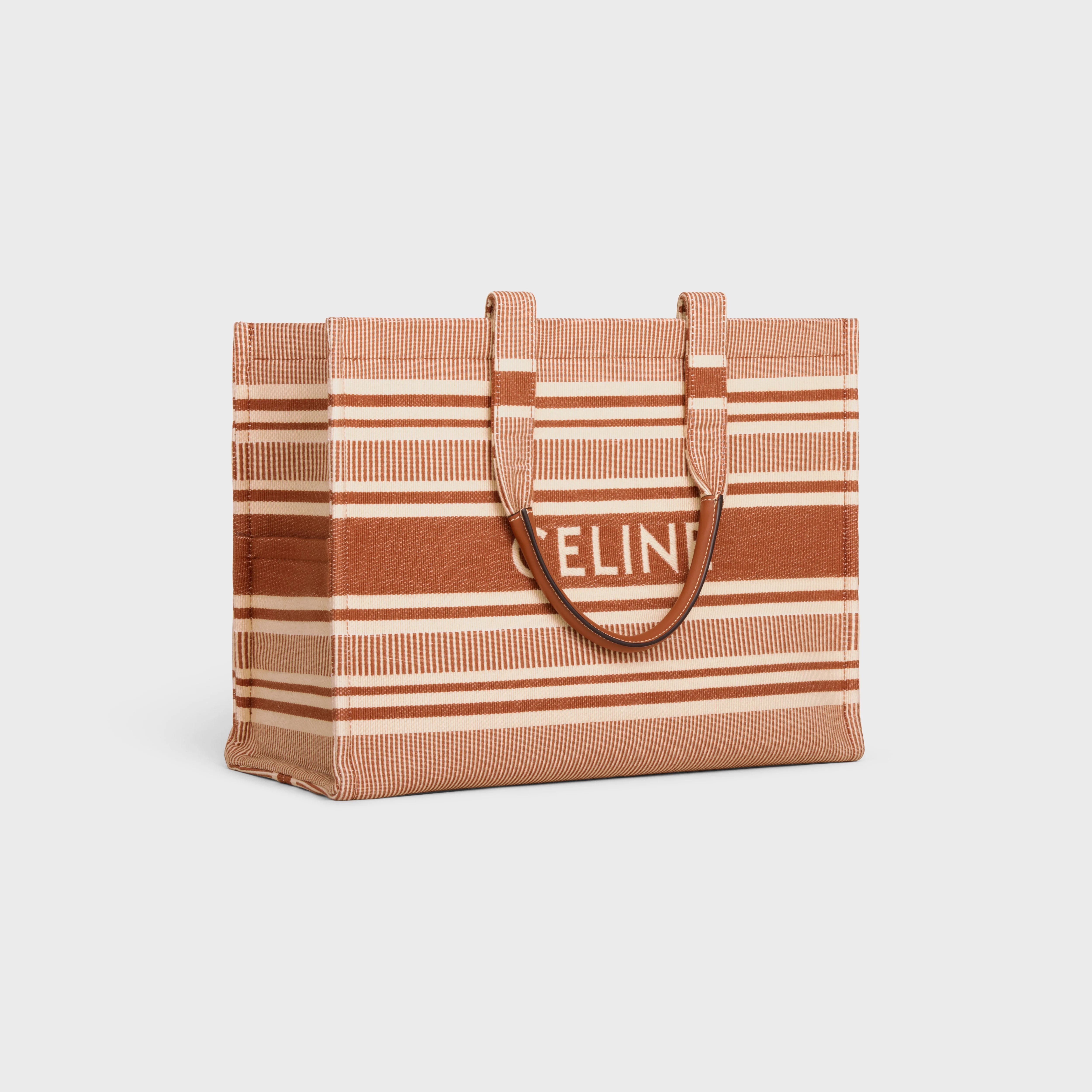 Large Cabas Thais in STRIPED TEXTILE WITH CELINE - 2