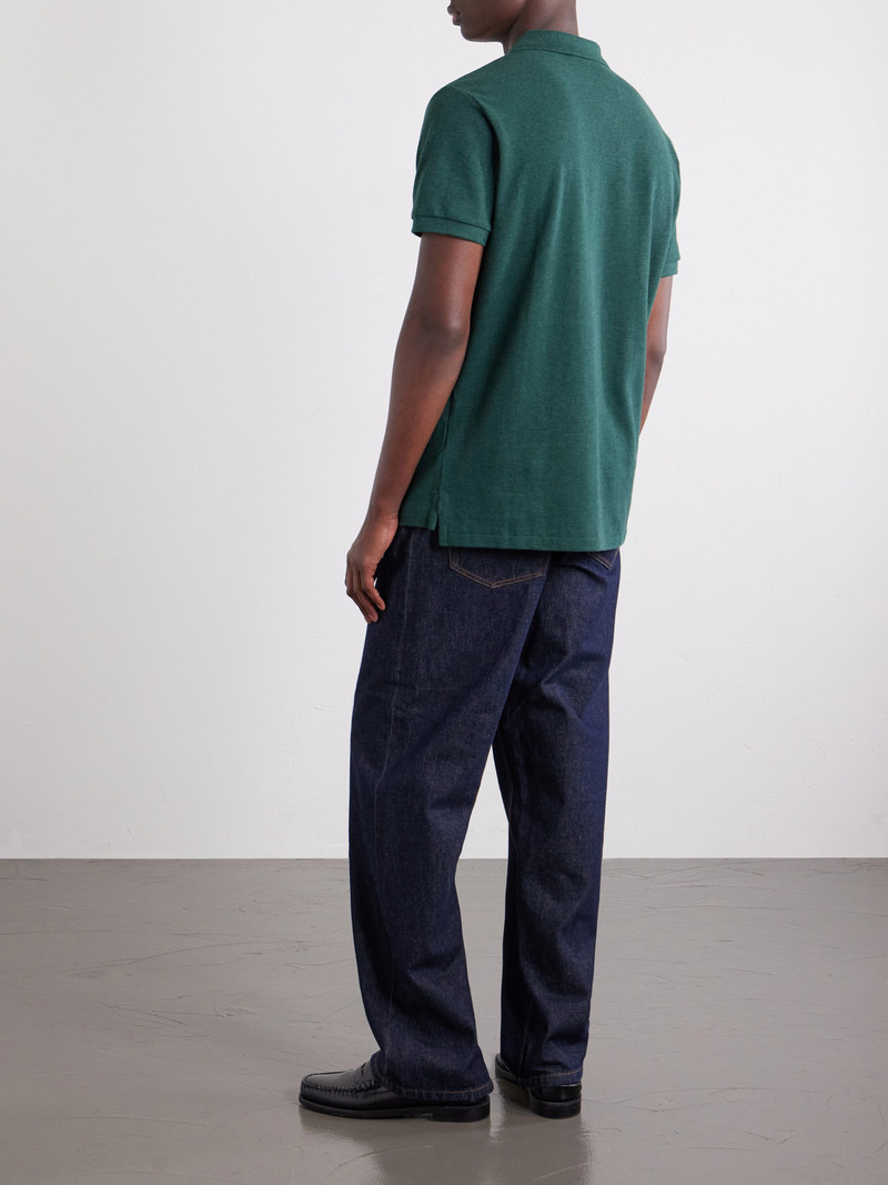 Logo-Embroidered Cotton-Piqué Polo Shirt 4