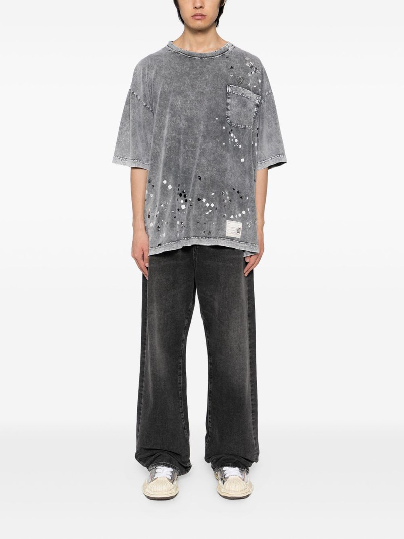 Maison MIHARAYASUHIRO geometric-embellished T-shirt outlook