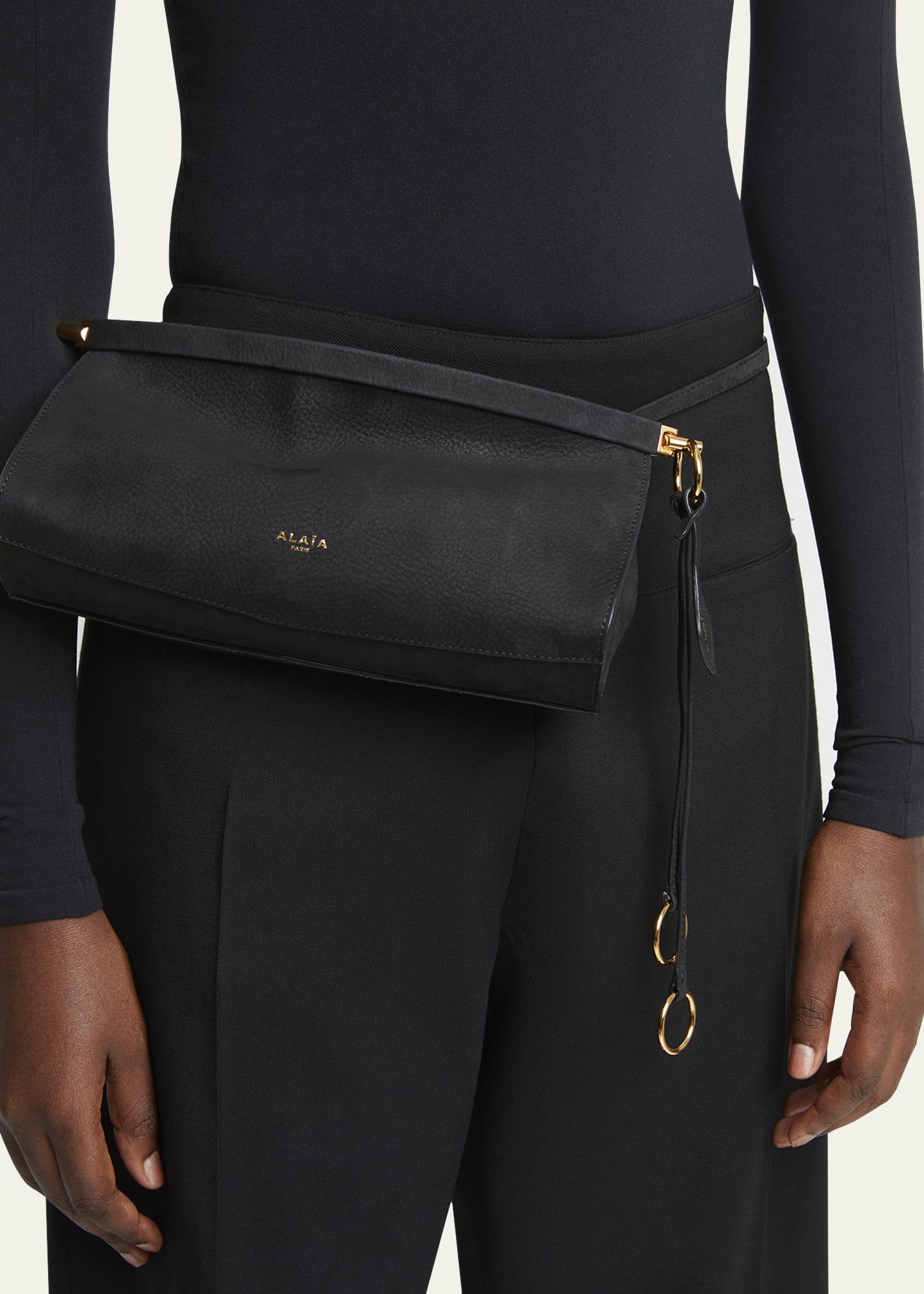 Le Click Small Shoulder Bag in Nubuck Leather - 2
