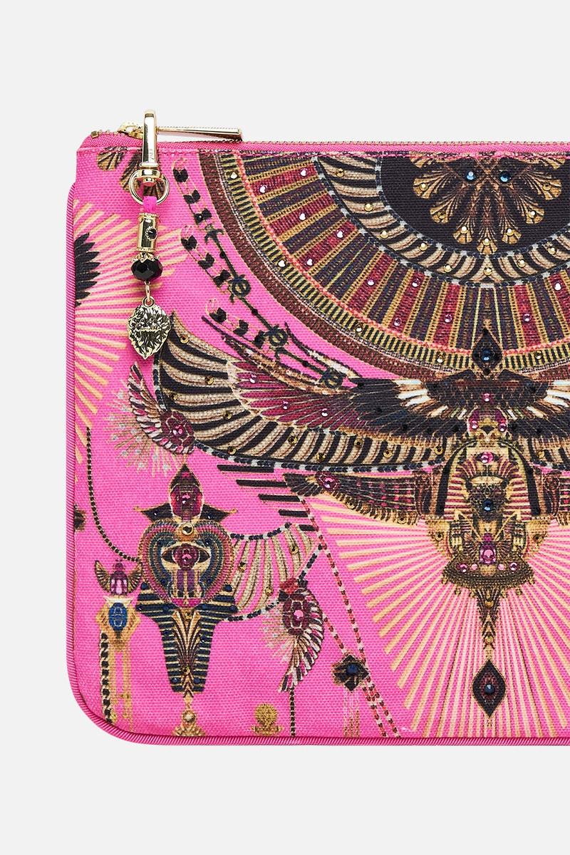 CAMILLA SMALL CANVAS CLUTCH outlook