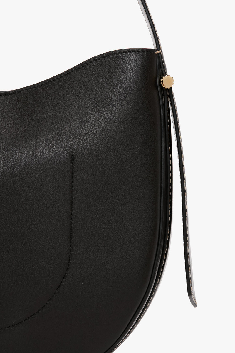 Victoria Beckham Dia Hobo Bag In Black Smooth Leather outlook