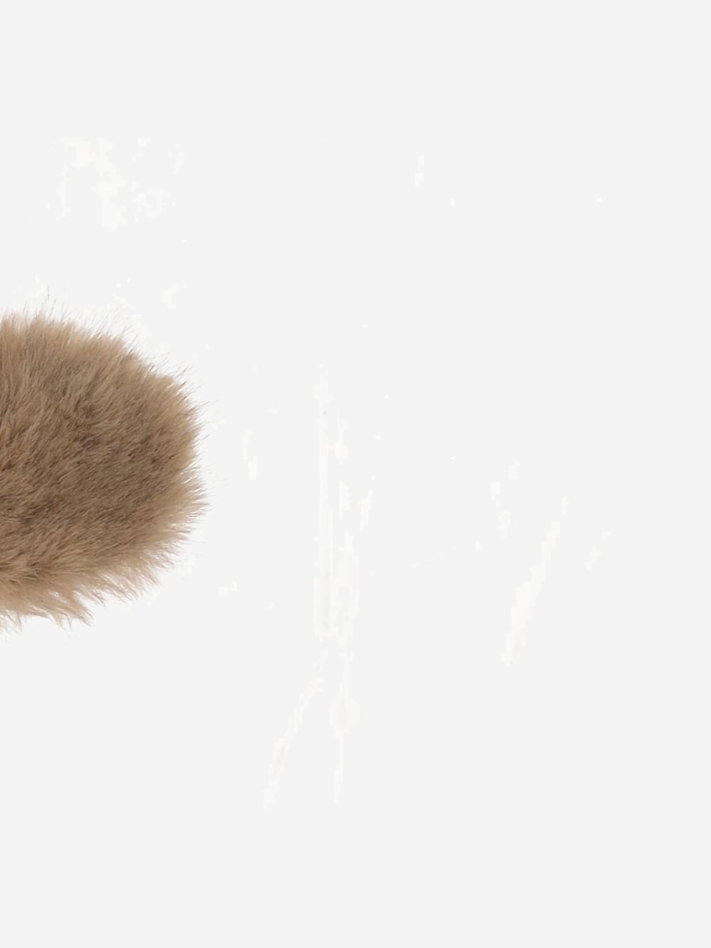 faux-fur hair clip - 3