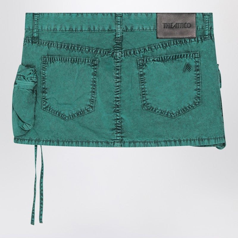 The Attico Fay Green Cargo Miniskirt Women - 2