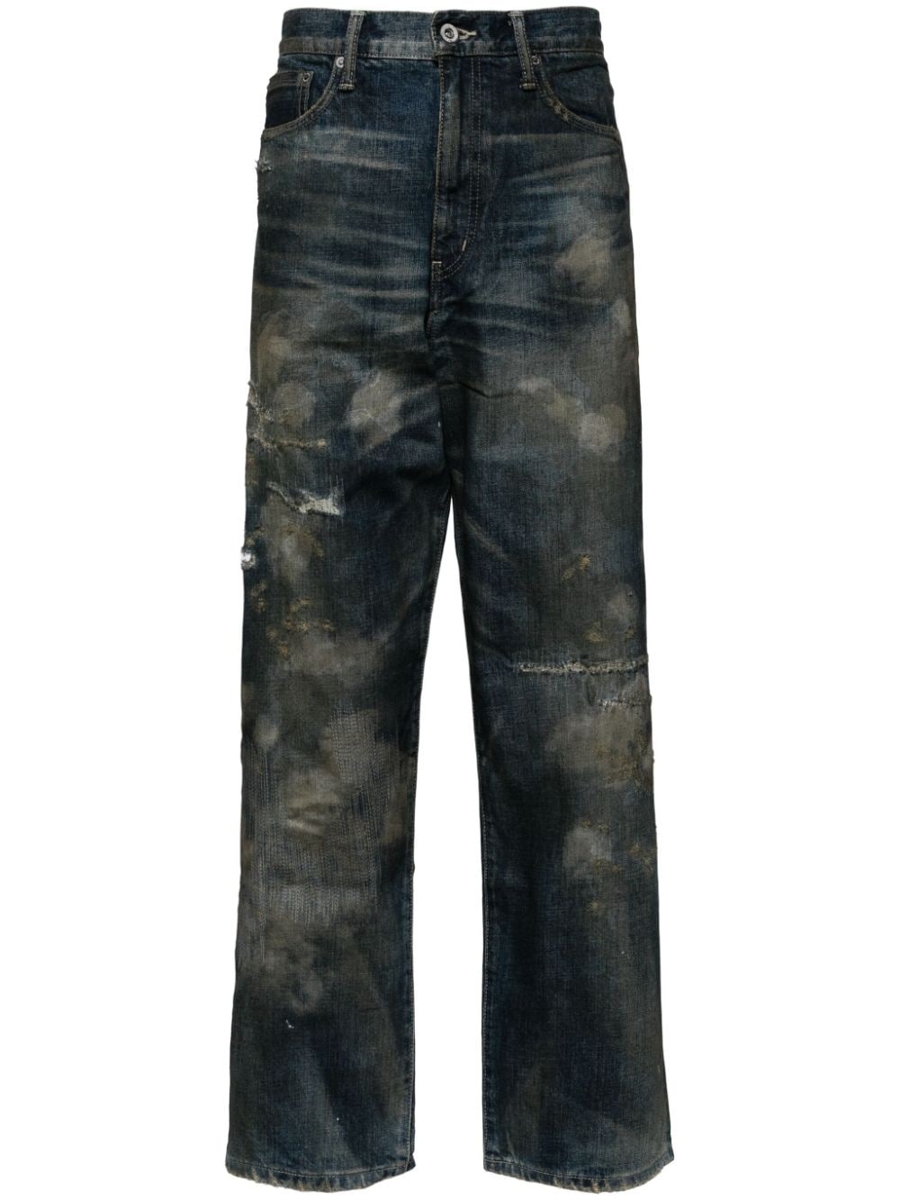 SAVAGE denim DP wide pants - 1