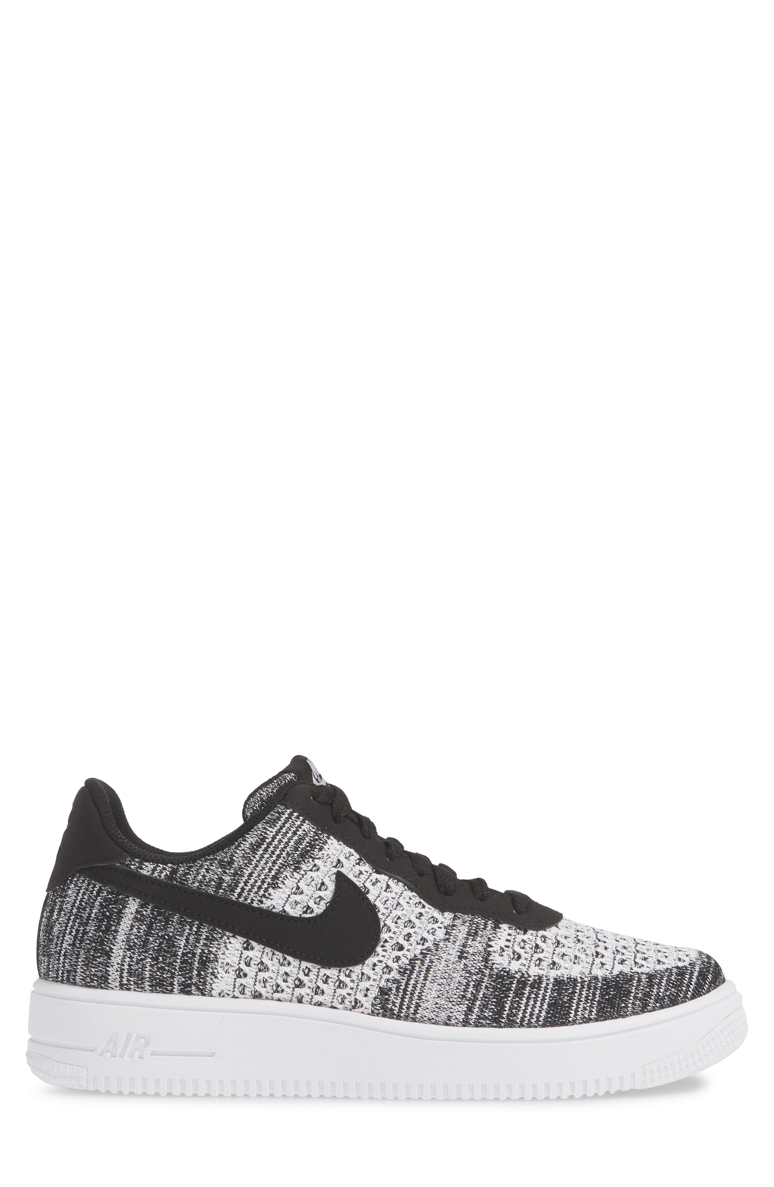 Nike Air Force 1 Flyknit 2.0 Basketball Sneaker in 001 Black/prpltm at Nordstrom - 3