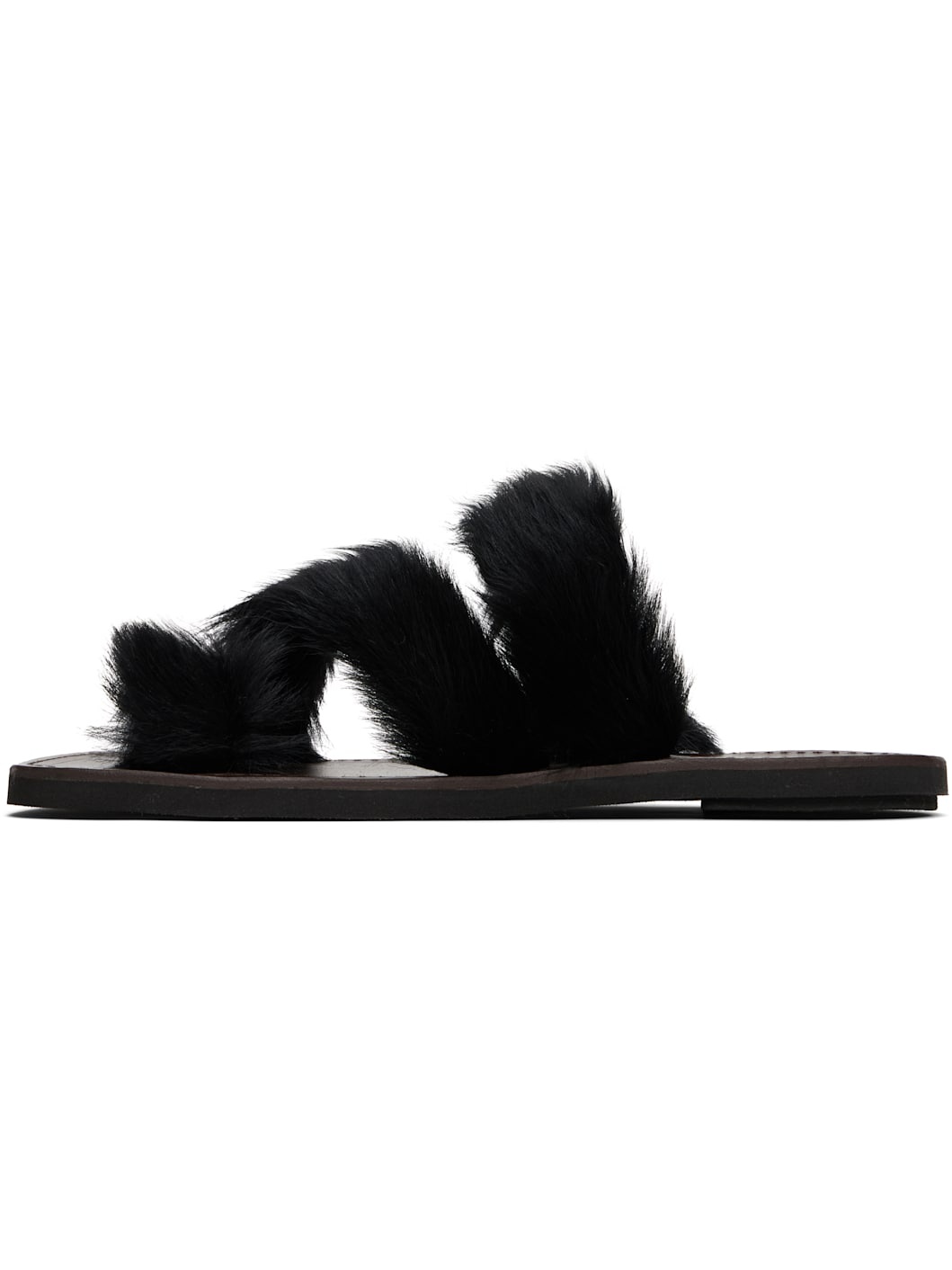 Black Open Toe Sandals - 3