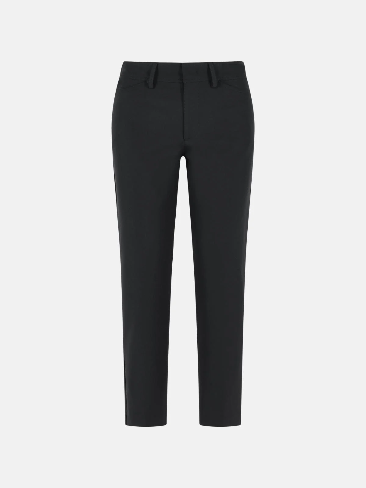 'SYLVA' BLACK POLYAMIDE BLEND PANTS - 1