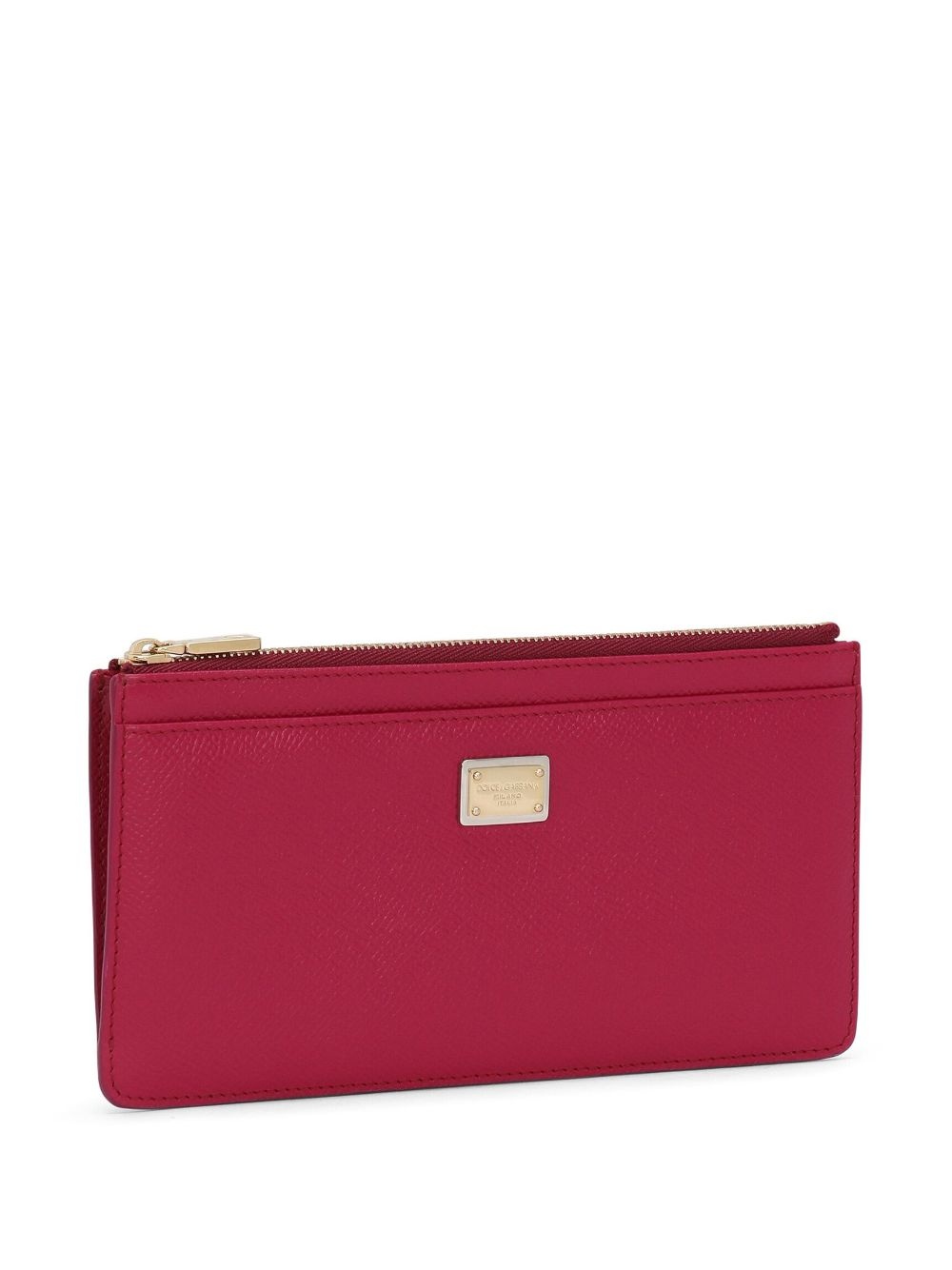 logo-plaque leather wallet - 3