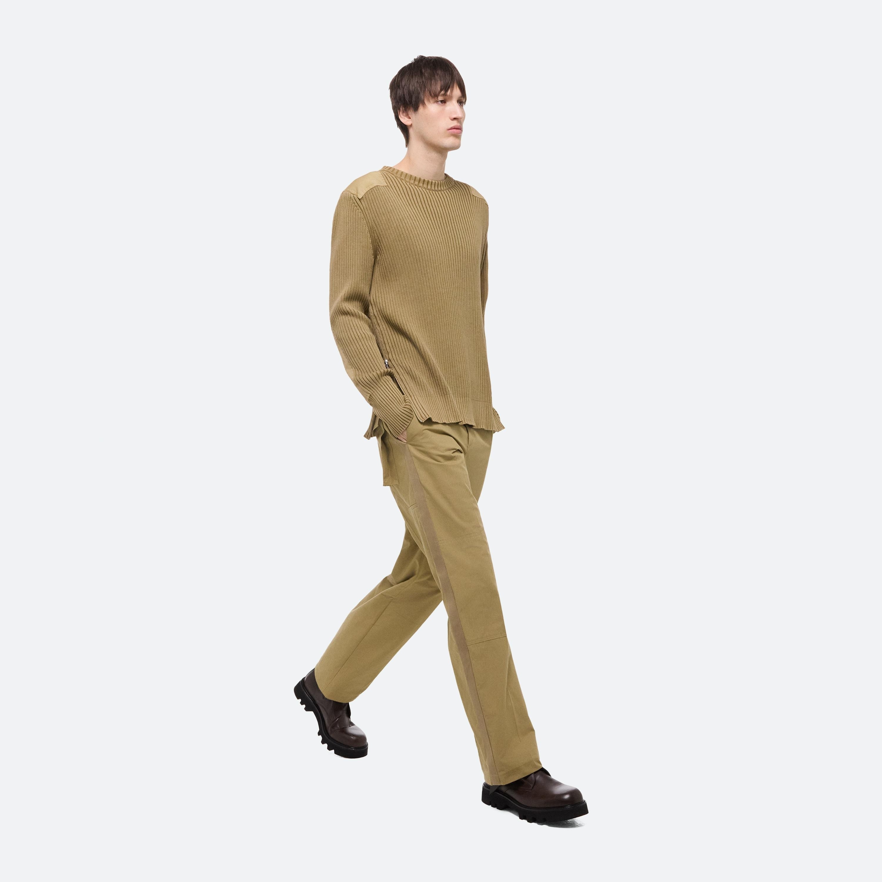 RIBBED MILITARY SWEATER - 7