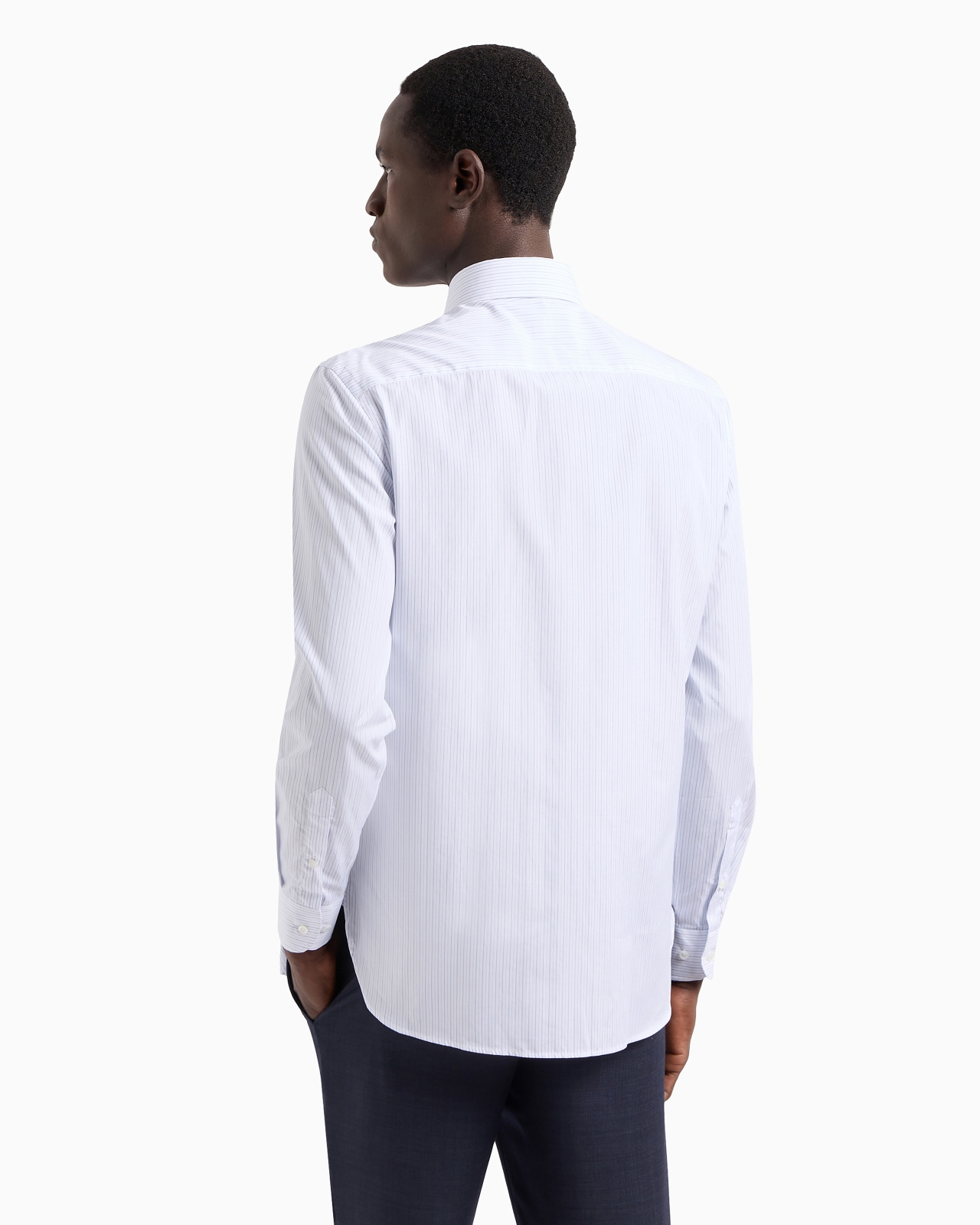 Regular-fit shirt in striped cotton - 3
