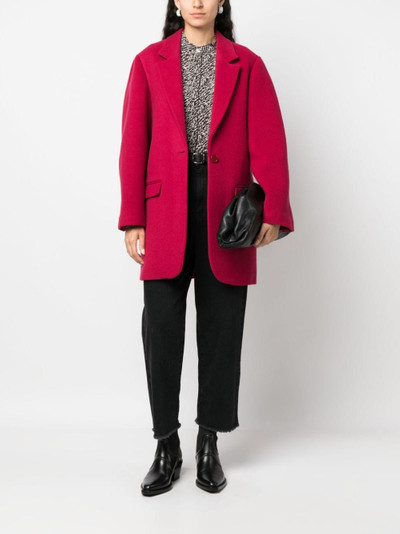 Isabel Marant single-breasted wool-cashmere blend coat outlook