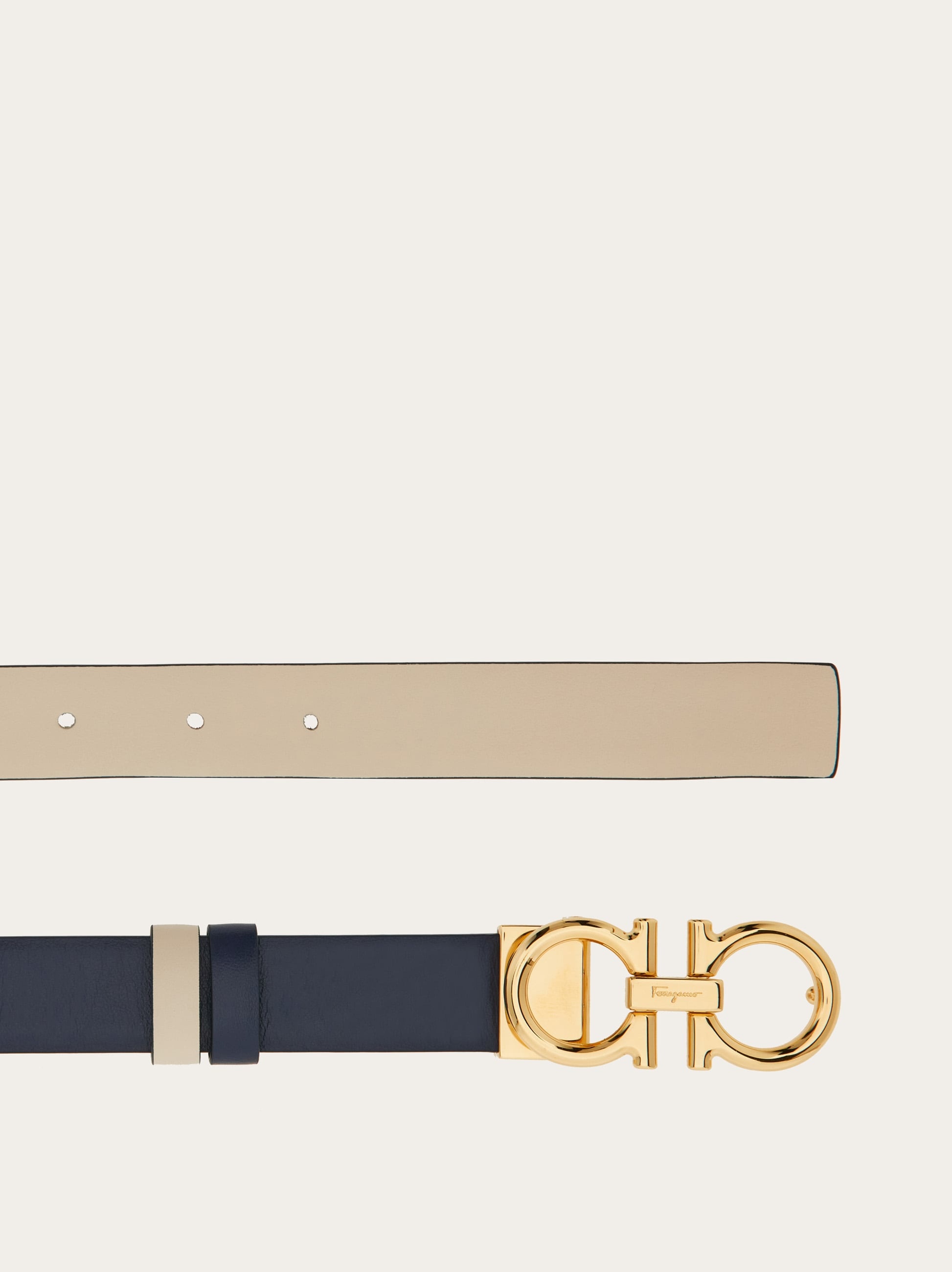 Reversible and adjustable Gancini belt - 2