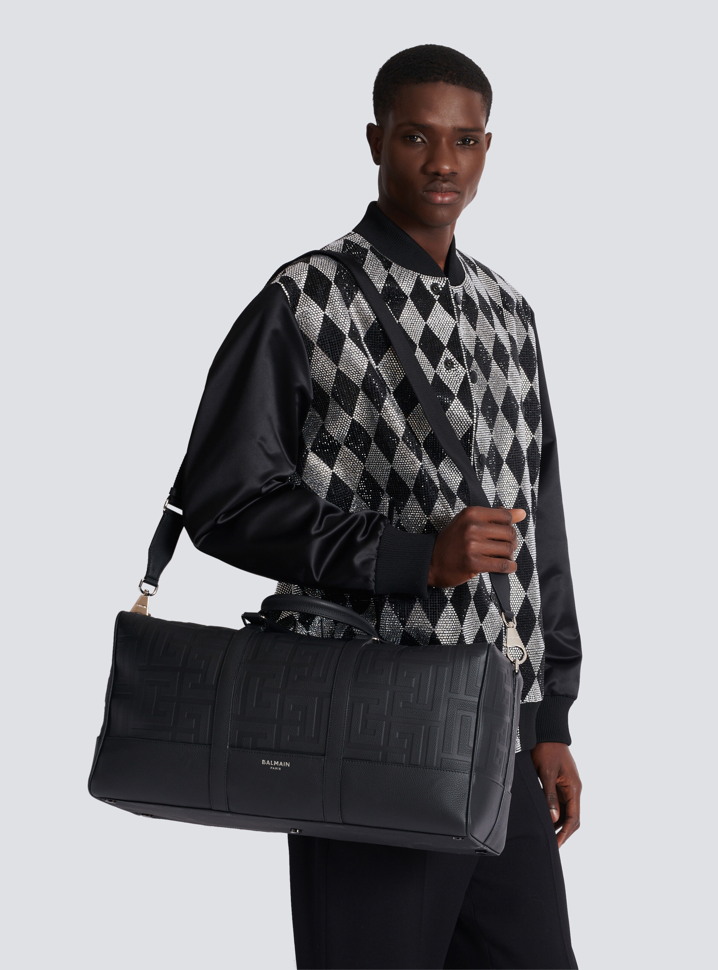 Travel bag in grained leather - 8
