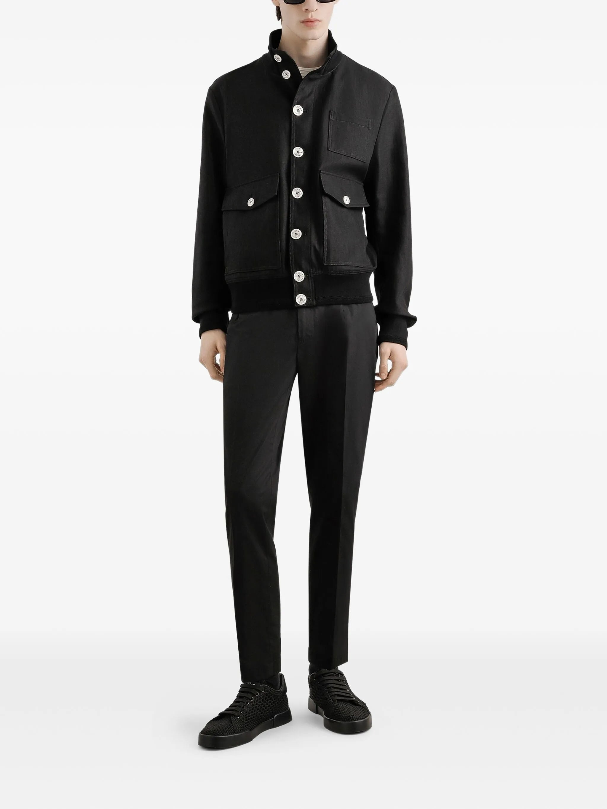 gabardine trousers - 2
