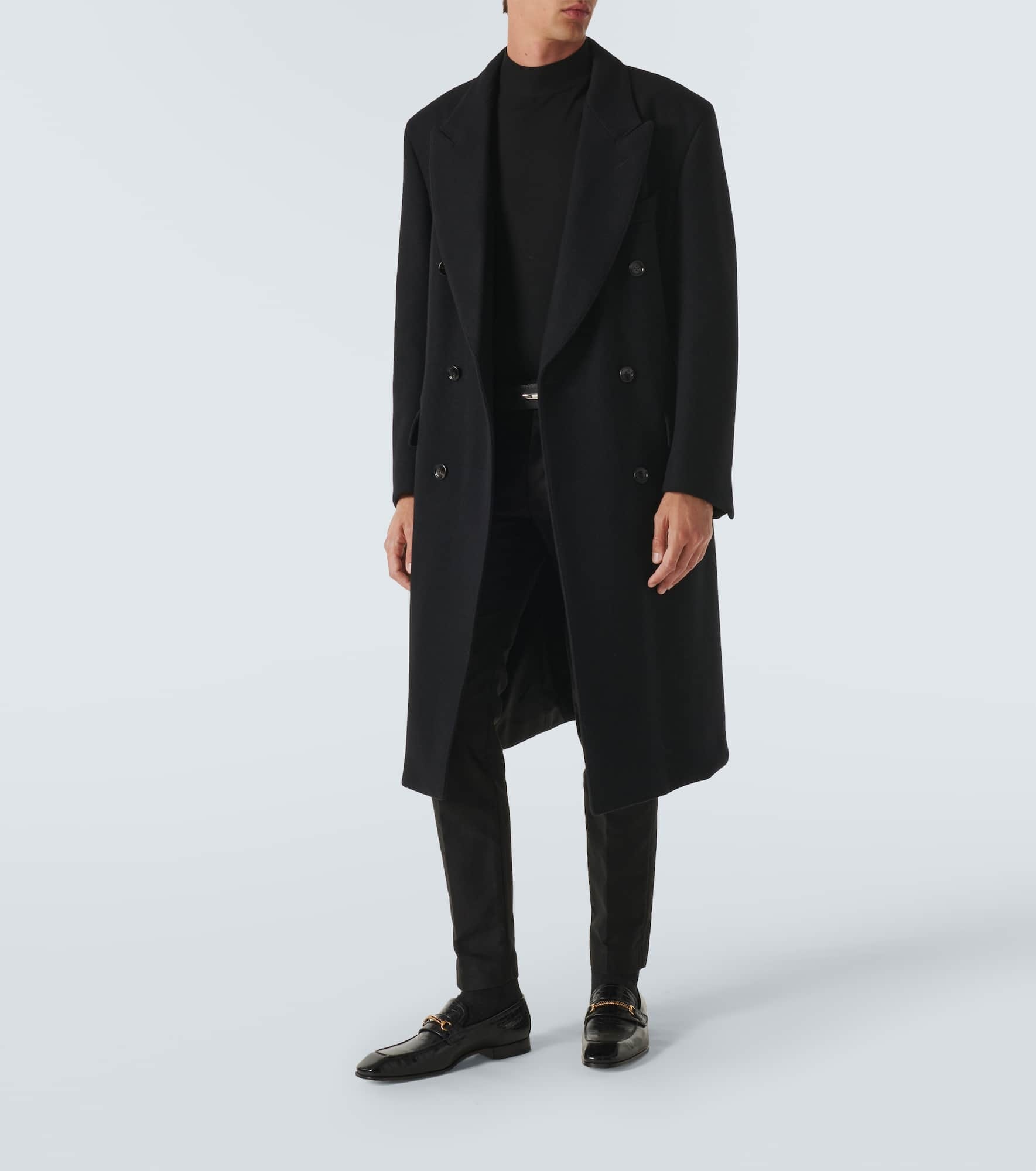 Wool double-breasted coat - 2