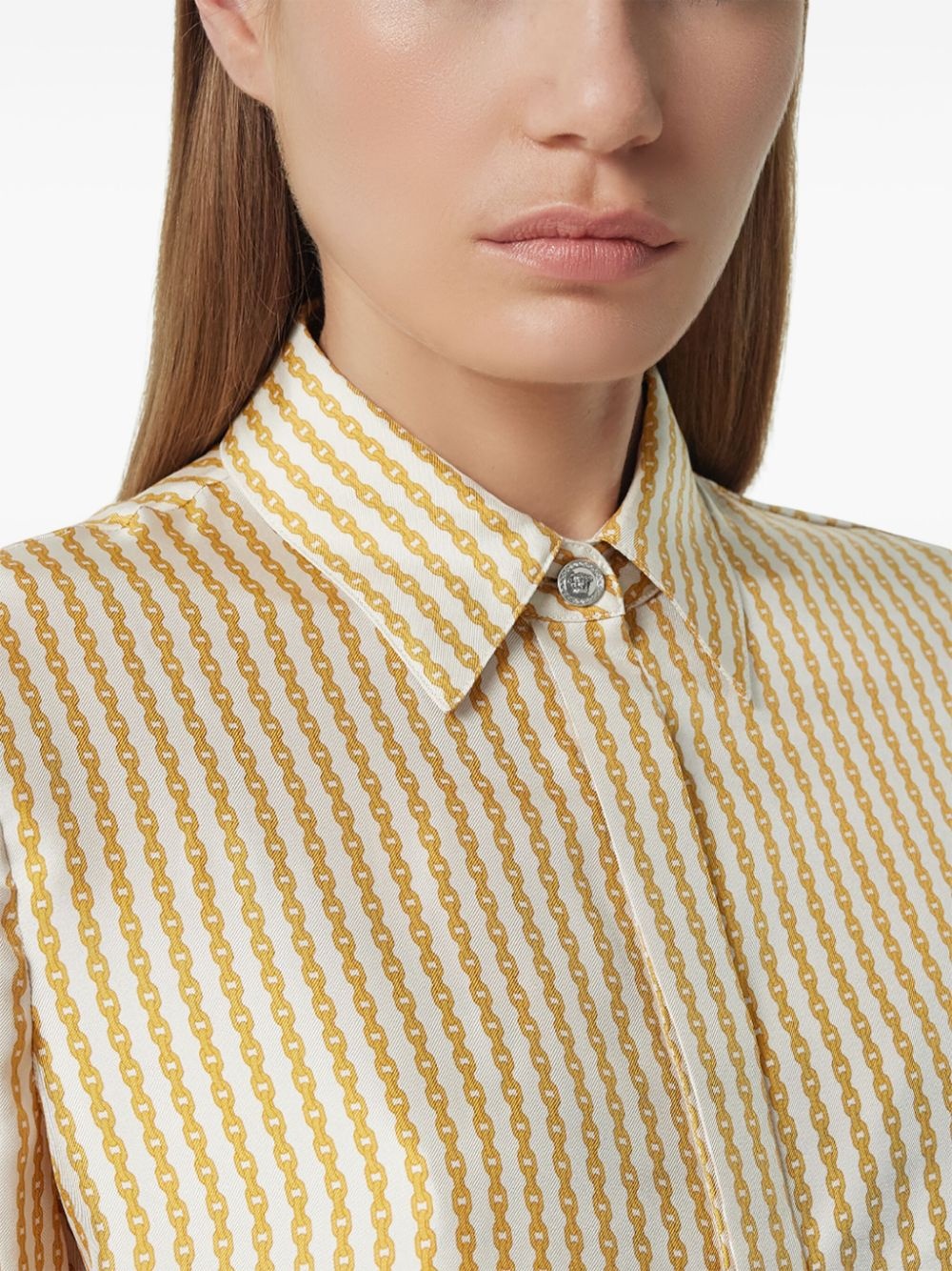 chain-print shirt - 4