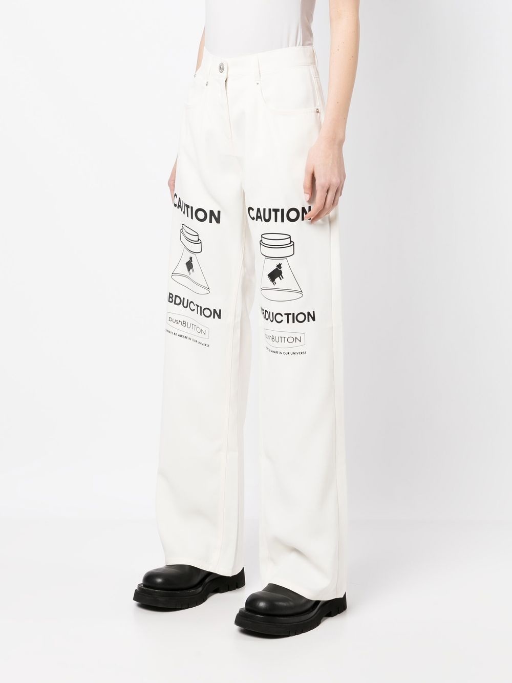 graphic straight-leg jeans - 3