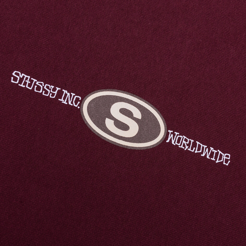 WORLDWIDE DOT HOODIE - WINE - 3