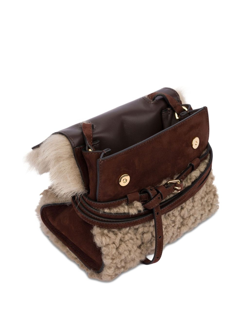 shearling tote bag - 3