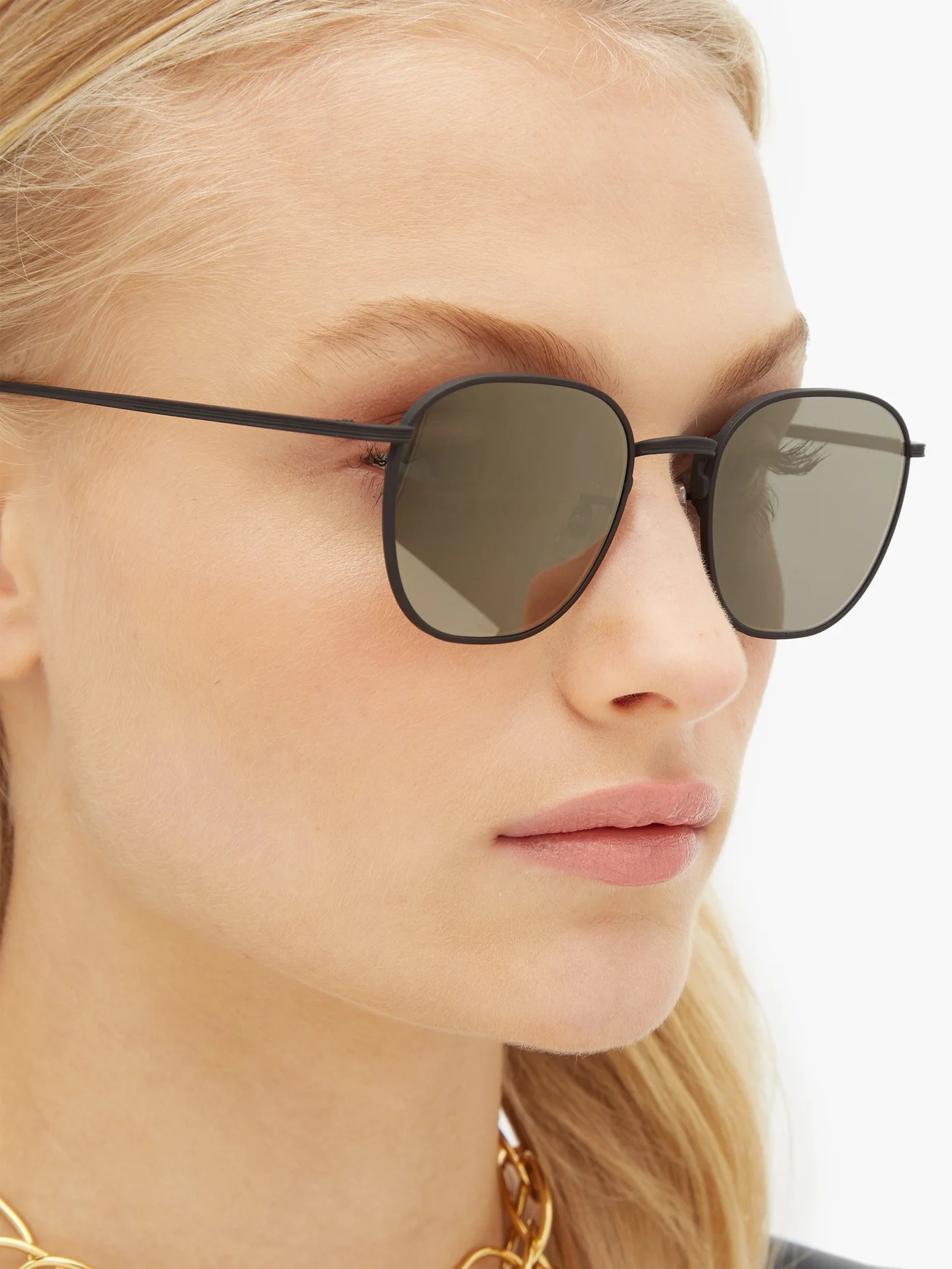 X Oliver Peoples Board Meeting 2 metal sunglasses - 3