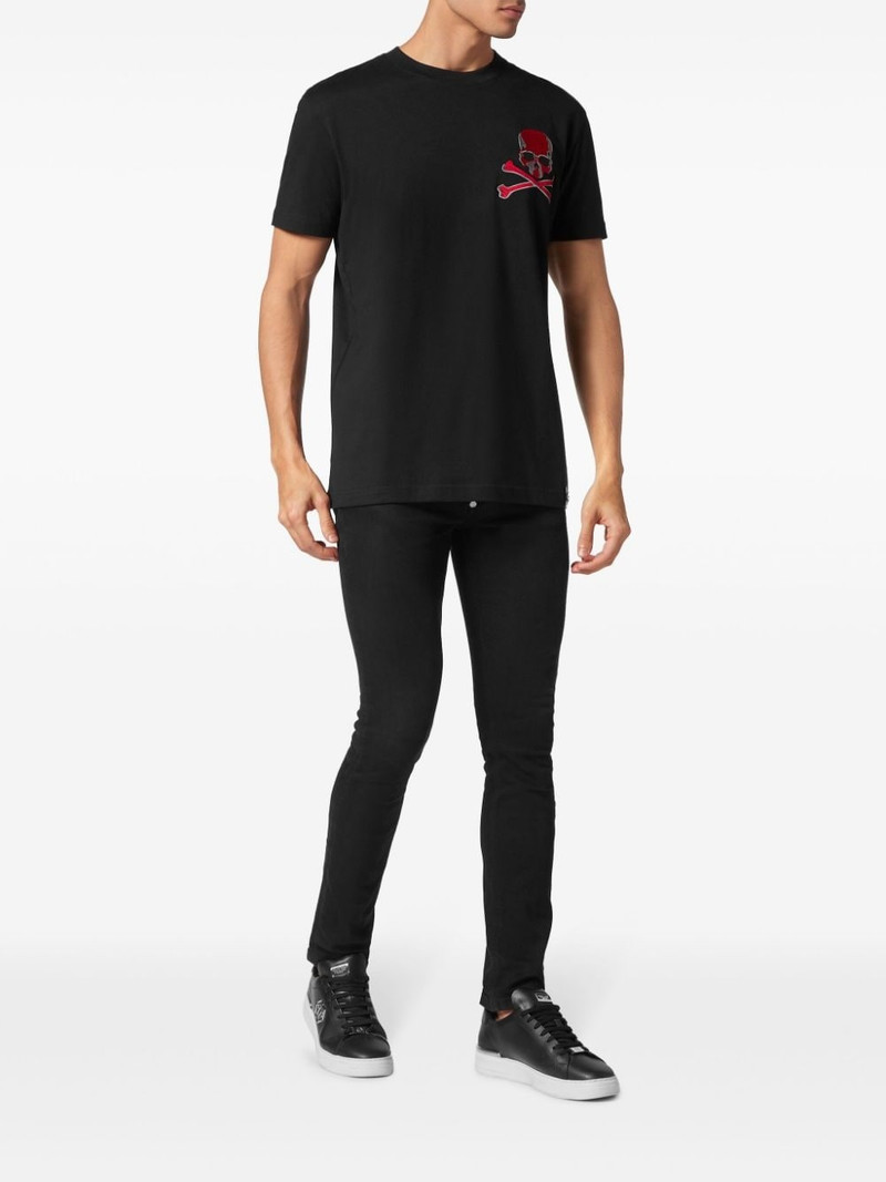 PHILIPP PLEIN skull-print cotton T-shirt outlook