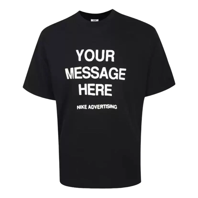 Nike Your Message Here T-Shirt Asia Sizing 'Black' IQ5861-010 - 1