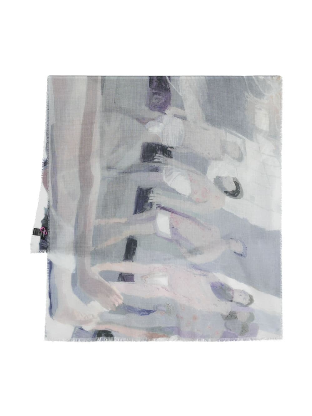 graphic-print scarf - 1