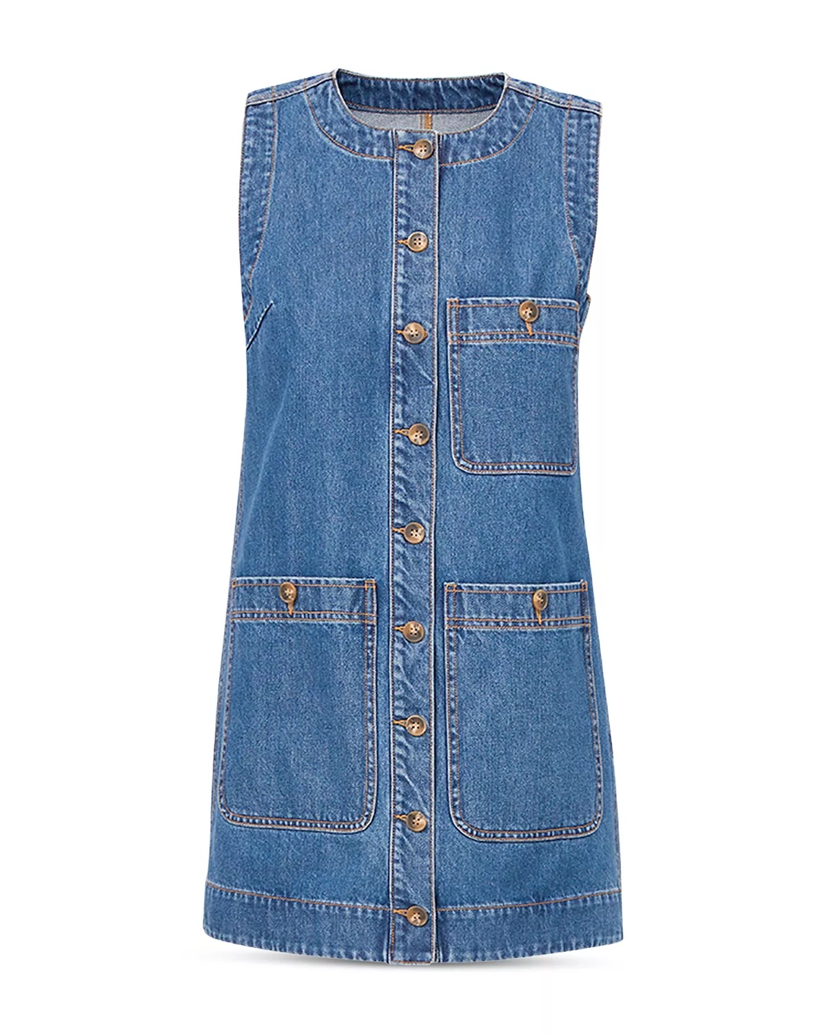 Oakley Denim Shift Dress - 5
