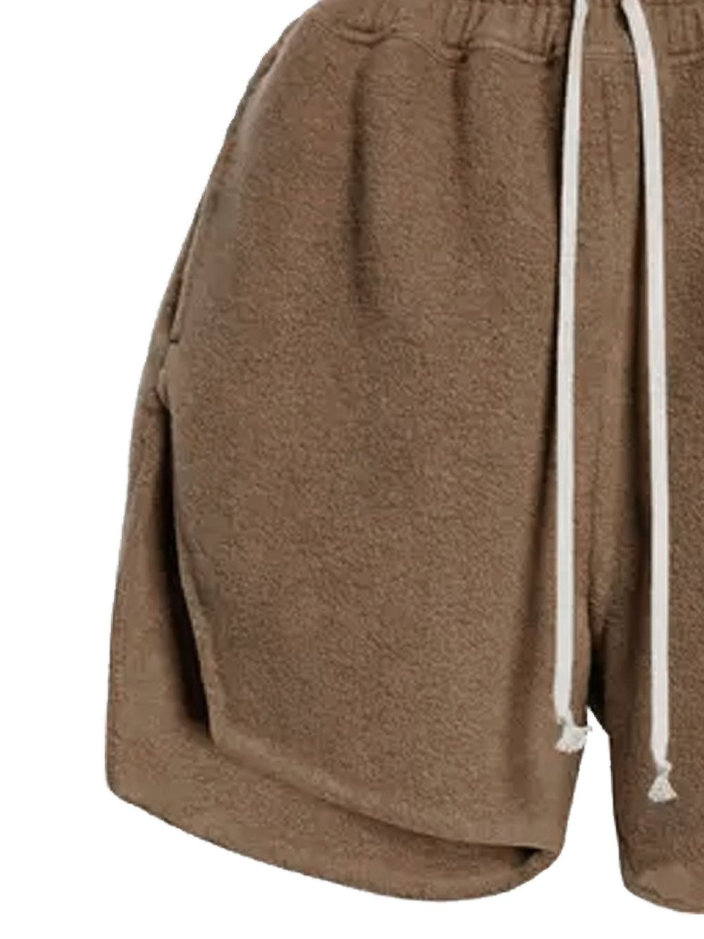 drawstring fleece shorts - 2