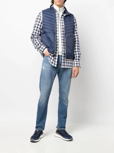 Brunello Cucinelli quilted zip-up gilet outlook